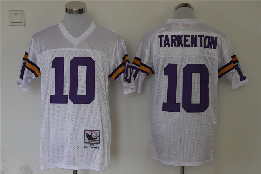 Men's Minnesota Vikings Fran Tarkenton Mitchell & Ness White Legacy Jersey
